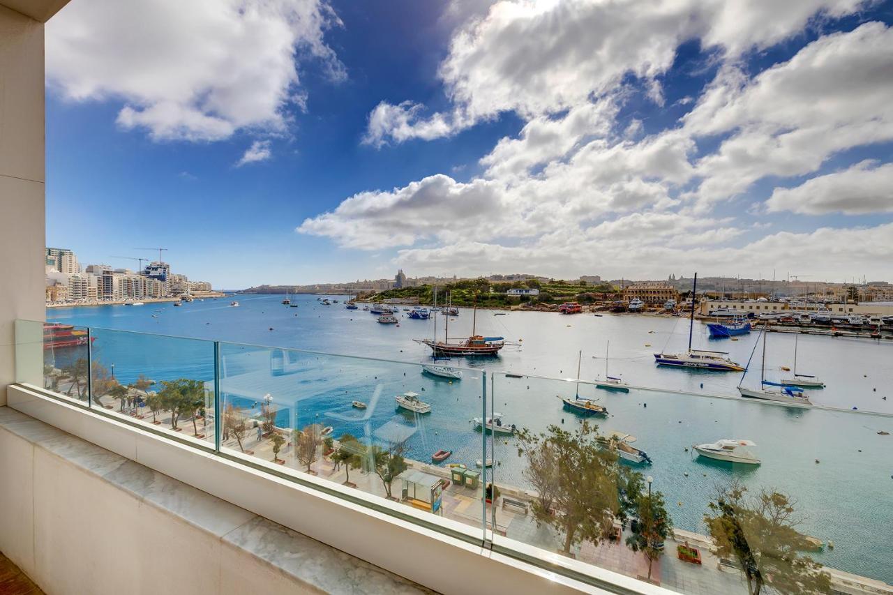 Deluxe Apartment With Valletta And Harbour Views スリーマ エクステリア 写真